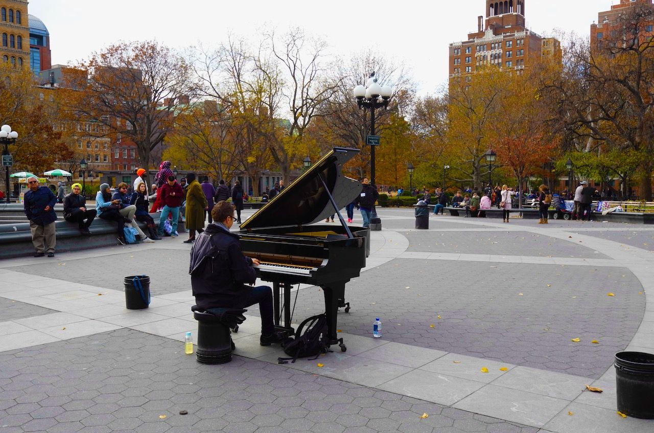 Day 18: A grand piano, two songs and four parks