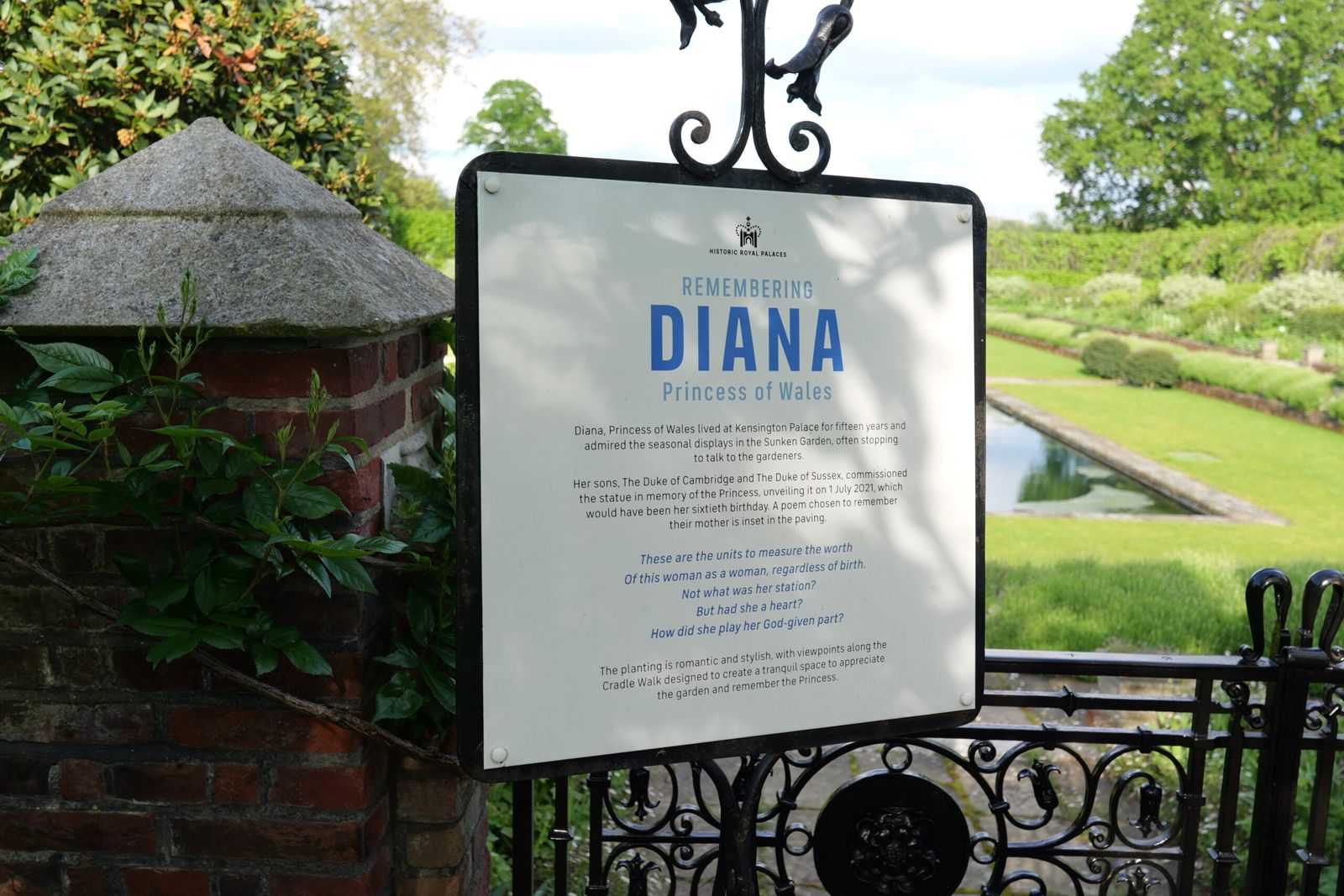 Diana memorial garden